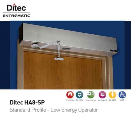 Entrematic Entrematic: Ditec:HA8-SP RPL-LPL CLEAR 75" (PULL PAIR CL) ENT-W9-113-75